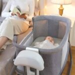 Mastela Music 4in1 Bedside Crib Sleeper Electric Baby Bassinet Swing Beside Sleeper Baby Cradle for Baby - Image 2