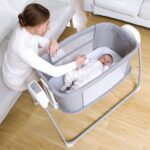 Mastela Music 4in1 Bedside Crib Sleeper Electric Baby Bassinet Swing Beside Sleeper Baby Cradle for Baby - Image 5