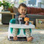 Baby Einstein Dine & Discover Multi-Use Booster Feeding & Floor Activity Seat with Self-Storing Tray