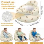 Inflatable Baby Seat with Tray and Built-in Air Pump - Image 2