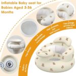Inflatable Baby Seat with Tray and Built-in Air Pump - Image 4