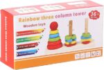 Rainbow three column tower