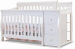Baby convertible wooden crib