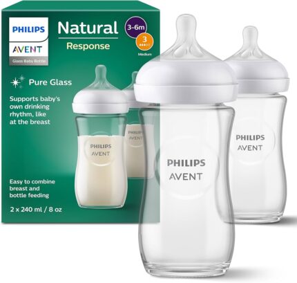 Philips Avent Natural Response Glass Baby Bottles